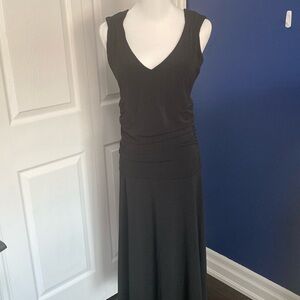 Moda International Black Midi Party Dress